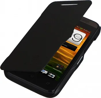 Кожаный чехол (книжка) Nillkin Fresh Series для HTC Desire 200 (Черный) - ITMag