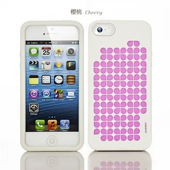Силиконовый чехол iMobile Impression Laser Series для Apple iPhone 5/5S (Cherry / Pink) - ITMag