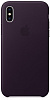 Apple iPhone X Leather Case - Dark Aubergine (MQTG2) - ITMag