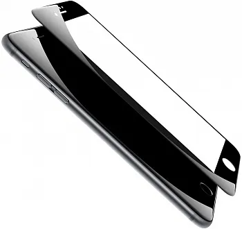 Защитное стекло Baseus Silk-screen 3D Arc Protective Film для iPhone 7/8 Black (SGAPIPH7-A3D01) - ITMag