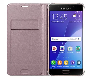 Samsung Flip Wallet Galaxy A3 (2016) Pink Gold (EF-WA310PZEGRU) - ITMag