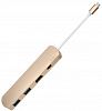 WIWU Adapter T3 Plus USB-C to USB-C+HDMI+2xUSB3.0 HUB Gold - ITMag