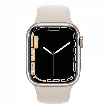 Apple Watch Series 8 GPS 41mm Starlight Aluminum Case w. Starlight S. Band - S/M (MNU93) - ITMag