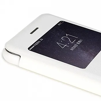 Кожаный чехол (книжка) Rock Uni Series для Apple iPhone 6 Plus/6S Plus (5.5") (Белый / White) - ITMag