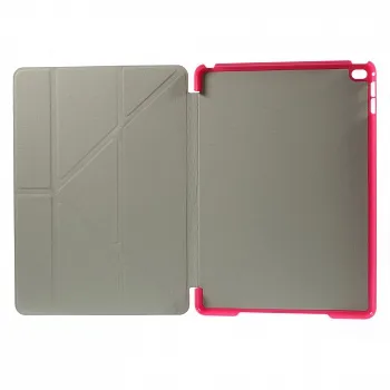 Чехол EGGO для iPad Air 2 Cross Texture Origami Stand Folio - Rose - ITMag