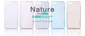 TPU чехол Nillkin Nature Series для Apple iPhone 6 Plus/6S Plus (5.5") Серый (прозрачный) - ITMag