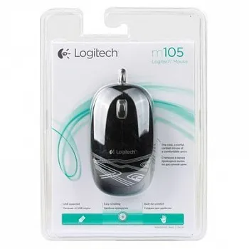 Logitech M105 Corded Optical Mouse (Black) - ITMag