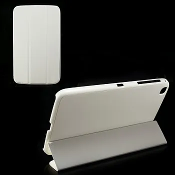 Чехол Crazy Horse Slim Leather Case Cover Stand for Samsung Galaxy Tab 3 8.0 T3100/T3110 White - ITMag