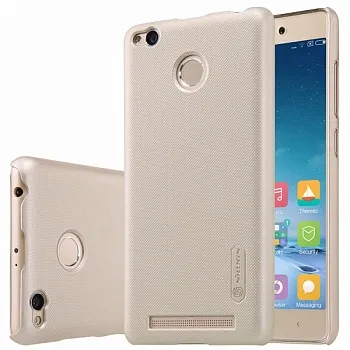 Чехол Nillkin Matte для Xiaomi Redmi 3 Pro / Redmi 3s (+ пленка) (Золотой) - ITMag