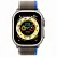 Apple Watch Ultra GPS + Cellular 49mm Titanium Case with Blue/Gray Trail Loop - M/L (MQF33/MQEJ3) - ITMag