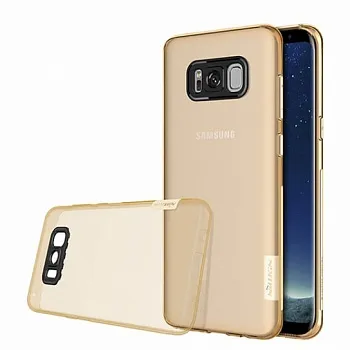 TPU чехол Nillkin Nature Series для Samsung G955 Galaxy S8+ (Золотой (прозрачный)) - ITMag