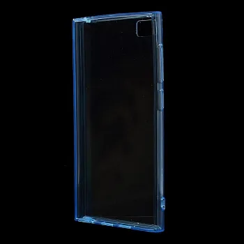 Пластиковая накладка EGGO для Xiaomi MI-3 (Прозрачная/Синяя) - ITMag