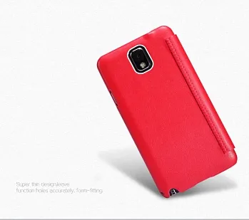 Кожаный чехол (книжка) Nillkin для Samsung N9000/N9002 Galaxy Note 3 (+ пленка) (Красный) - ITMag