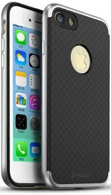 Чехол iPaky TPU+PC для Apple iPhone 7 plus (5.5") (Черный / Серебряный) - ITMag