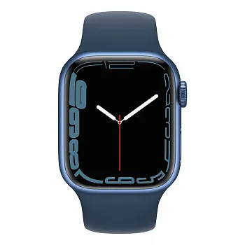 Apple Watch Series 7 GPS 45mm Blue Aluminum Case With Blue Sport Band (MKN83) - ITMag