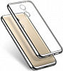 Прозрачный силиконовый чехол EGGO для Xiaomi Redmi 4/4 Prime с глянцевой окантовкой (Серебряный) - ITMag