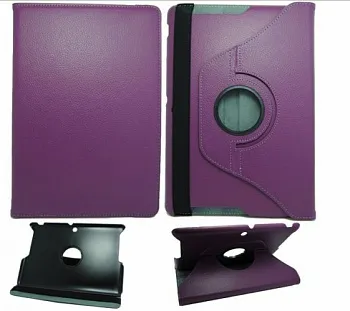 Кожаный чехол-книжка TTX (360 градусов) для Asus MeMO Pad HD 10 ME102A (Сиреневый) - ITMag