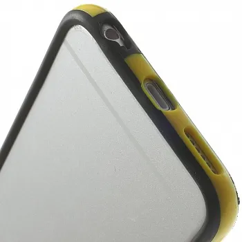 TPU бампер EGGO для iPhone 6/6S - Black / Yellow - ITMag
