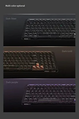 Беспроводная клавиатура Xiaomi Miiw Customized Mechanical Keyboard BlackIO98 Dark Silver (3262407) - ITMag