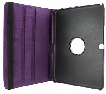Кожаный чехол-книжка TTX (360 градусов) для Samsung Galaxy Tab 4 10.1 (Сиреневый) - ITMag