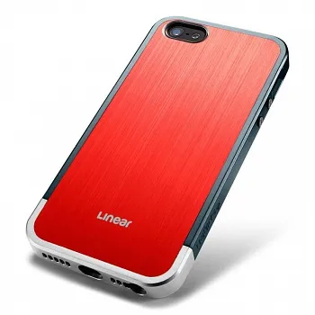 Чехол-накладка SGP Case Linear Blitz Series Metal Red for iPhone 5/5S (SGP10121) - ITMag