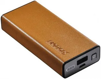 Внешняя батарея Metrans Apple/Samsung/HTC/Motorola/Nokia  5500 mAh (кожа, коричневый) - ITMag