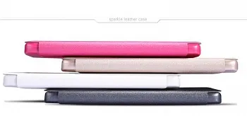 Кожаный чехол (книжка) Nillkin Sparkle Series для Lenovo S860 (Розовый) - ITMag