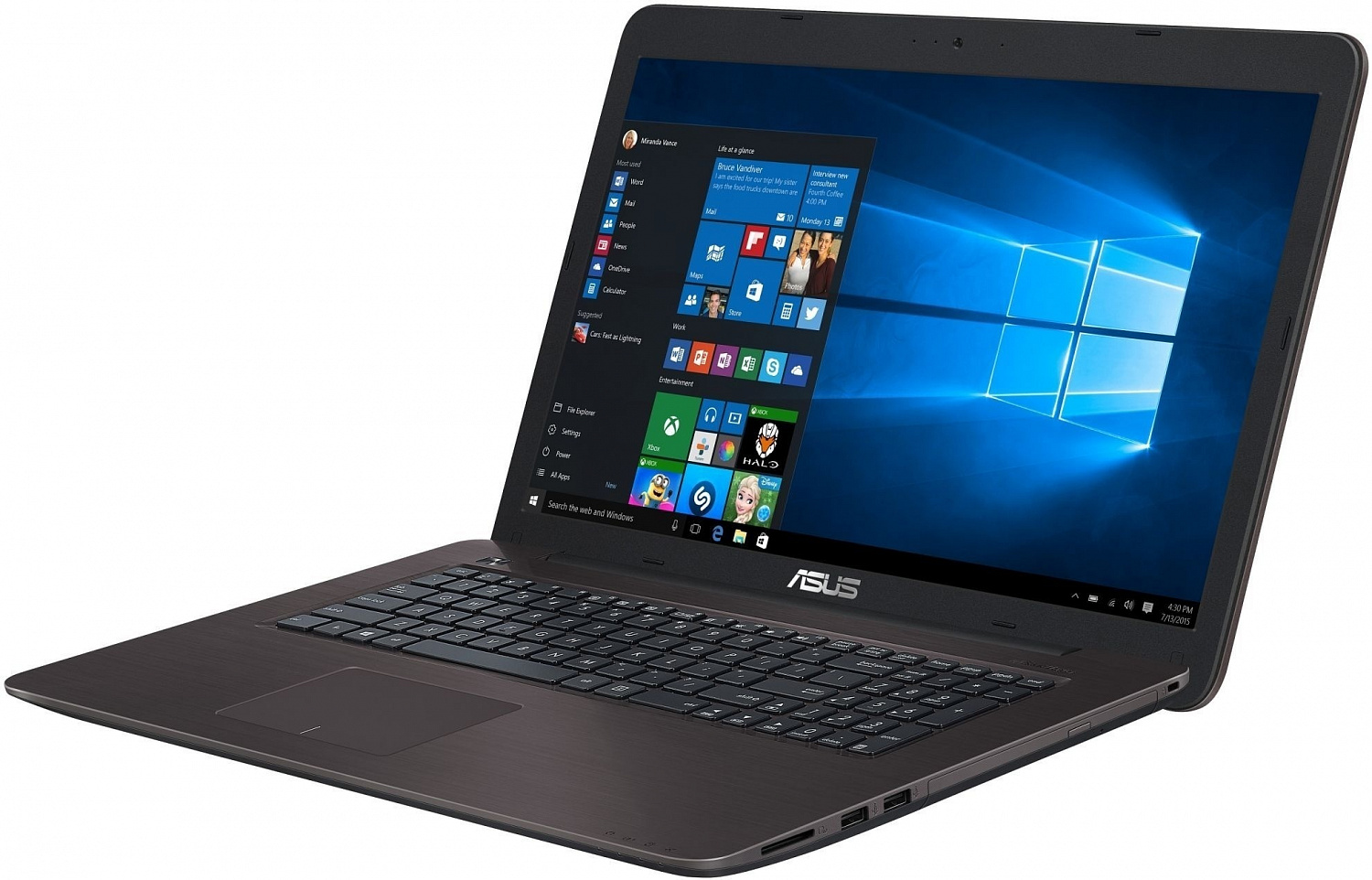 Купить Ноутбук ASUS X756UA (X756UA-T4531T) Dark Brown - ITMag