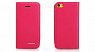 Кожаный чехол Nuoku Grace (книжка) для Apple iPhone 5C (+ пленка) (Розовый) - ITMag