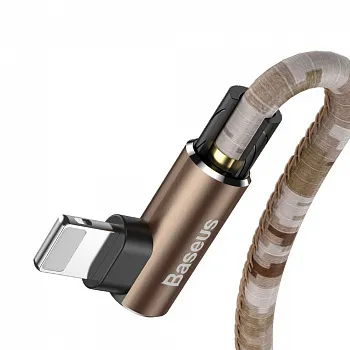 Кабель Baseus Camouflage Mobile Game Cable USB Lightning 2.4A 1m Brown (CALMC-A12) - ITMag
