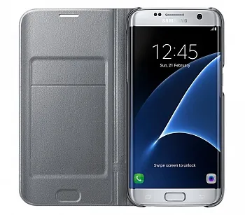 Samsung LED View Galaxy S7 Edge Silver (EF-NG935PSEGRU) - ITMag