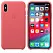 Apple iPhone XS Leather Case - Peony Pink (MTEU2) - ITMag