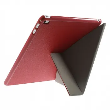 Чехол EGGO для iPad Air 2 Cross Texture Origami Stand Folio - Red - ITMag