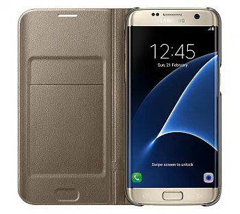 Samsung LED View Galaxy S7 Edge Gold (EF-NG935PFEGRU) - ITMag