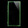 Пластиковая накладка EGGO для Xiaomi MI-3 (Прозрачная/Зеленая) - ITMag