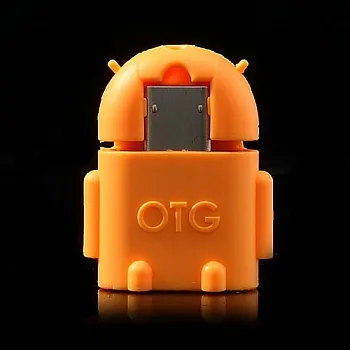 OTG-переходник EGGO microUSB-USB Оранжевый - ITMag