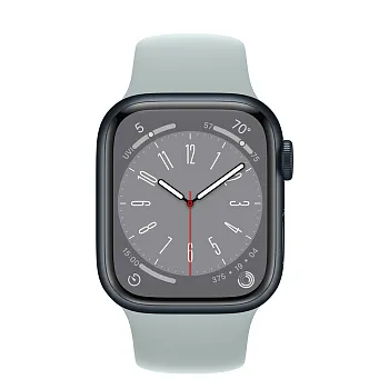 Apple Watch Series 8 GPS 45mm Midnight Aluminum Case w. Succulent Sport Band S/M (MNP83+MP7N3) - ITMag