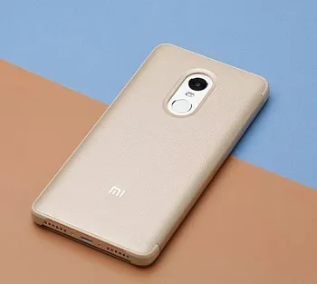 Xiaomi Smart View Flip Case for Redmi Note 4X Gold - ITMag