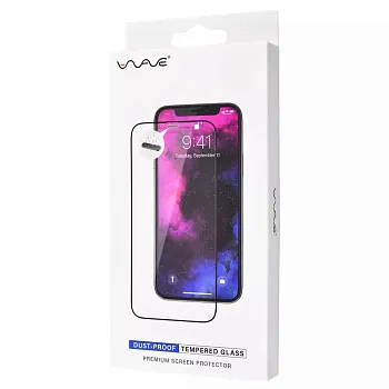 Защитное стекло WAVE Dust-Proof iPhone 13/13 Pro/14 (black) - ITMag