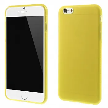 Антискользящий TPU чехол EGGO для iPhone 6 Plus/6S Plus - Yellow - ITMag