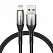 Кабель Baseus Horizontal Data Cable (With An Indicator Lamp) USB Lightning 2.4A 0.5m Black (CALSP-A01) - ITMag