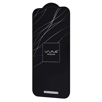 Защитное стекло WAVE Premium iPhone 15 Plus (black) - ITMag