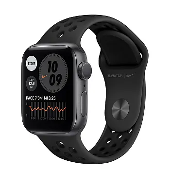 Apple Watch Nike Series 6 GPS 44mm Space Gray Aluminum Case w. Anthracite/Black Nike Sport B. (MG173) - ITMag