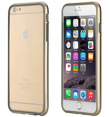Бампер ROCK Duplex Slim Guard для Apple iPhone 6/6S (4.7") (Золотой / Gold) - ITMag