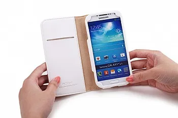 Чехол (книжка) Rock Weaver Series для Samsung i9500 Galaxy S4 (Белый / White) - ITMag