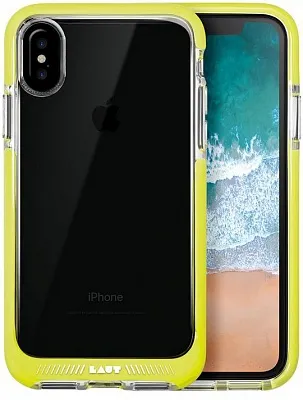 Чехол LAUT FLURO для iPhone X - Yellow (LAUT_IP8_FR_Y) - ITMag