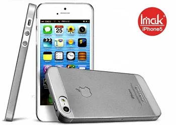 Пластиковая накладка IMAK 0,7 mm Color series для Apple iPhone 5/5S (Темно-серый) - ITMag