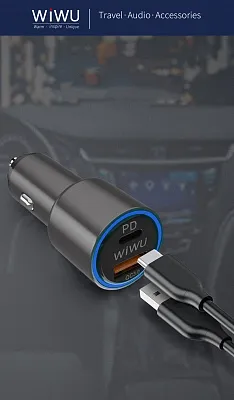 Wiwu Car Charger, Quick Charge Dual 2xUSB 3.0 Black (PC201) - ITMag