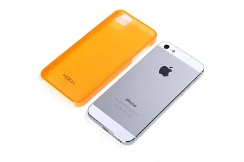 Пластиковая накладка ROCK Texture series для iPhone 5/5S (+пленка) (оранжевый) - ITMag