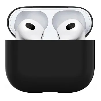 Силиконовый чехол EGGO для AirPods 4 - black - ITMag